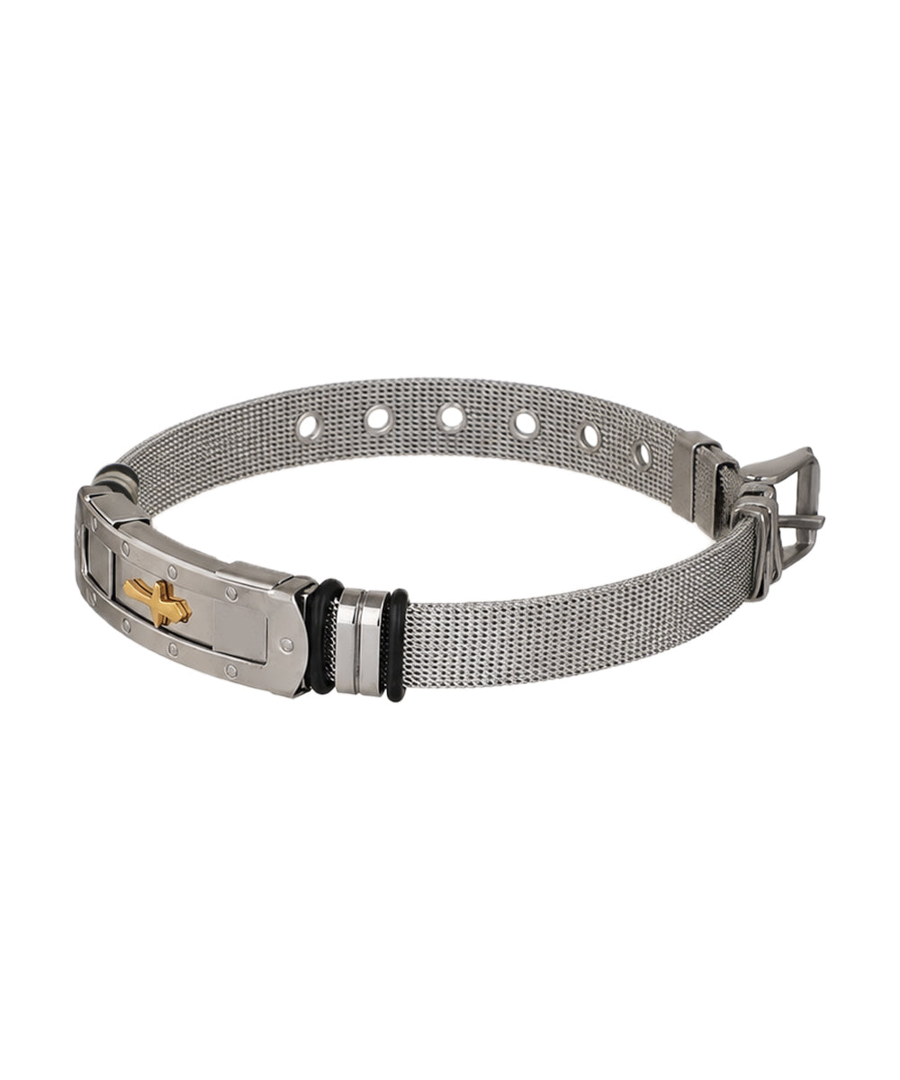 Rivet Cross Mesh Bracelet | Stylika