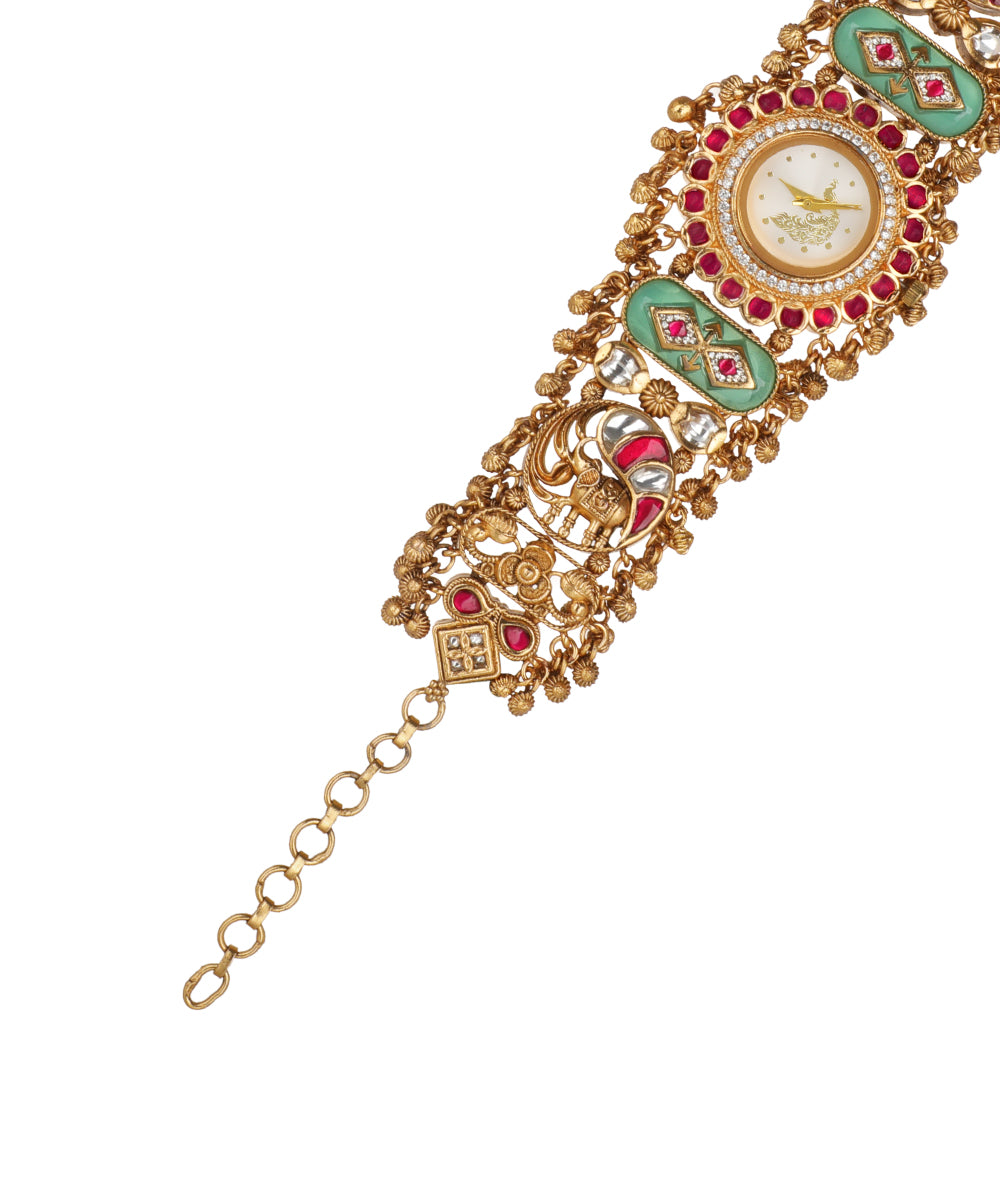 Heritage bracelet watch for styling with ethnic attire