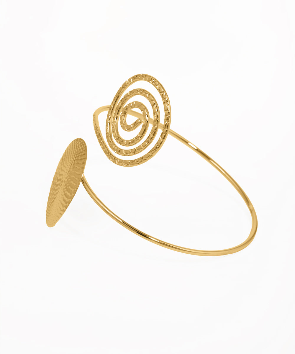 Abstract Spiral Disc Arm Cuff | Stylika