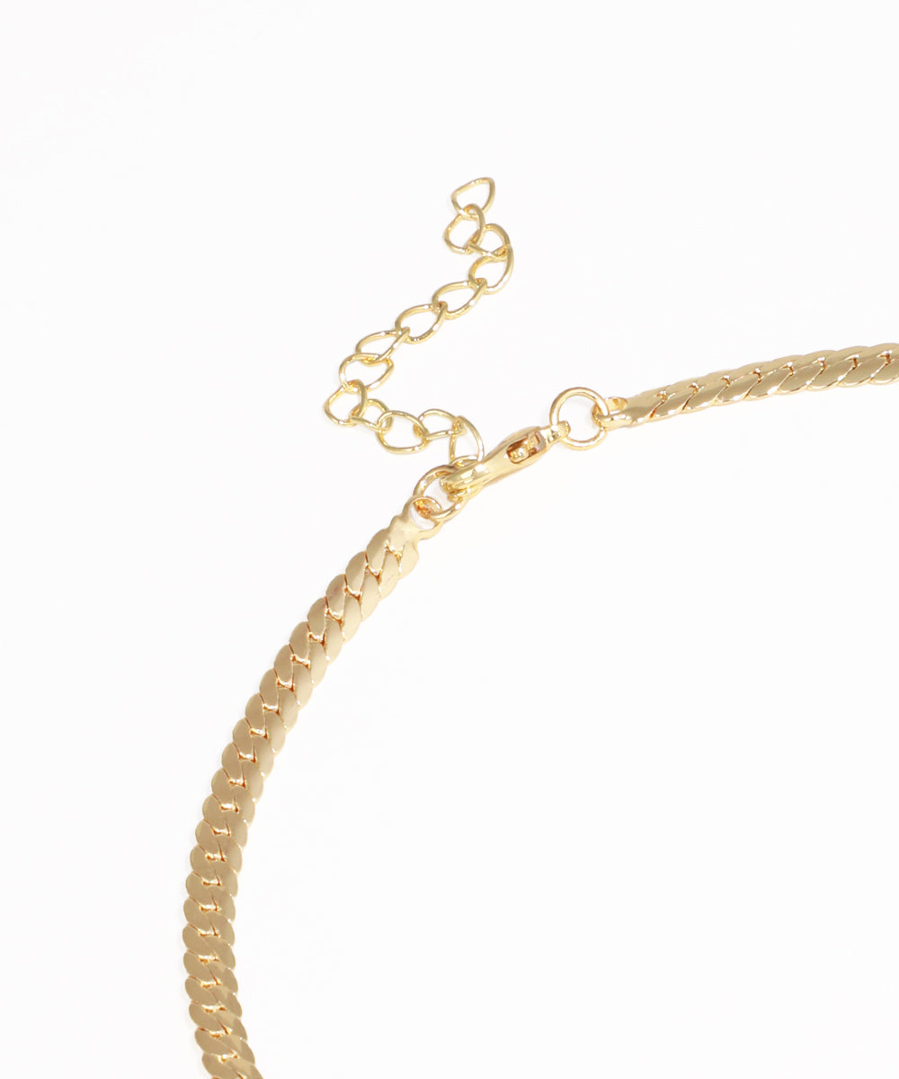 Adjustable Snake Slider Chain Lariat Necklace | Stylika