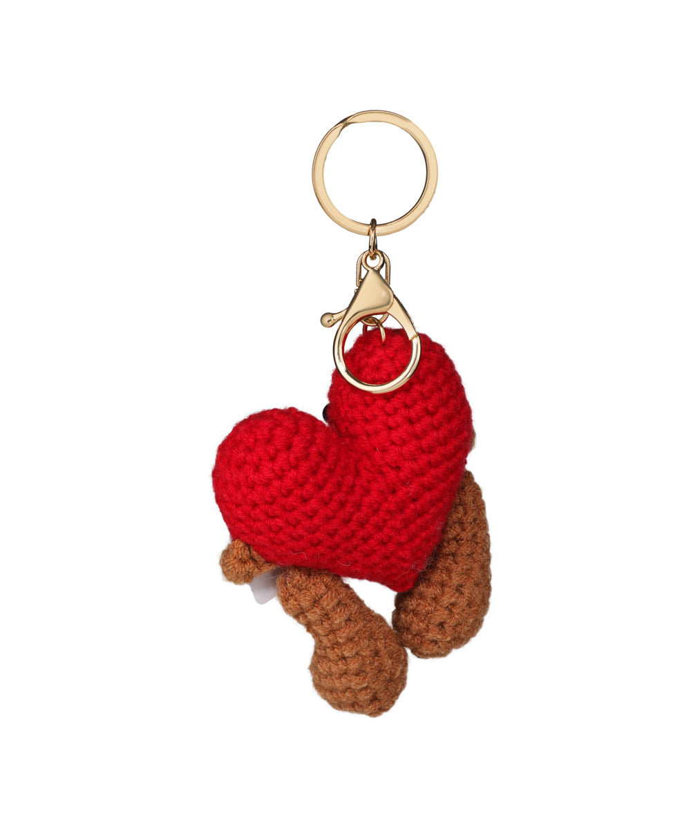 My Heart Crochet Bag Charm | Stylika