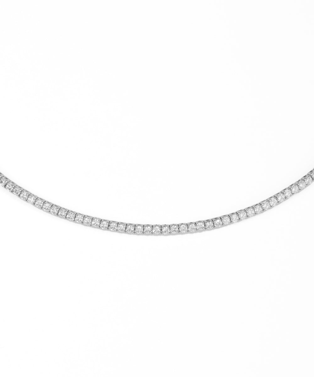 Dainty Pave-Style Sparkle Choker Necklace | Stylika