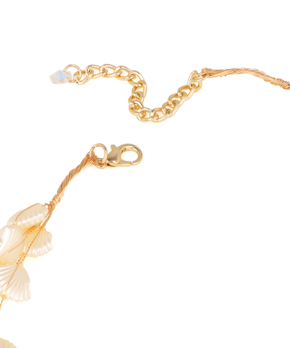 Delicate Multi-Layer Scallop Petal Necklace | Stylika