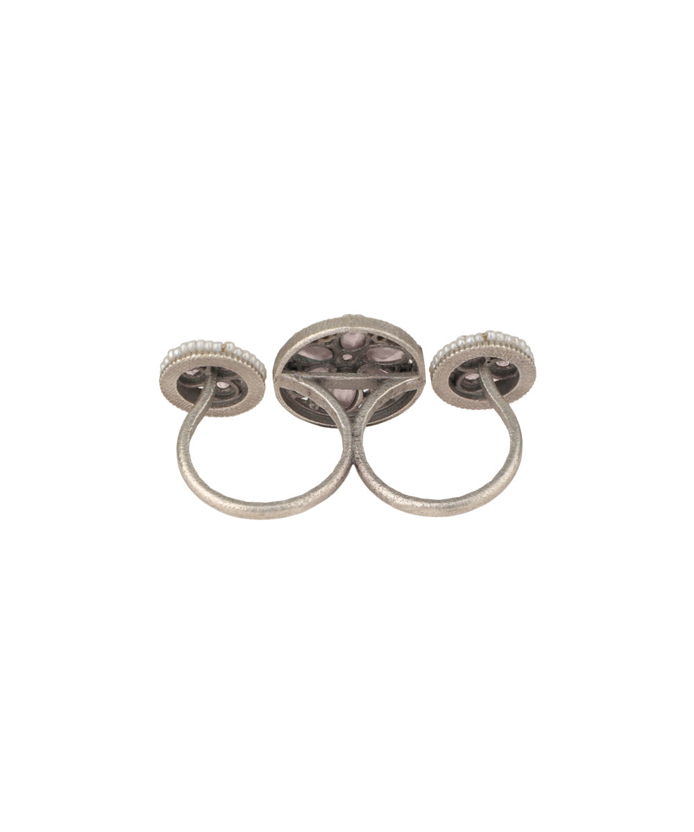 Floral Medallion Trio Ring | Stylika