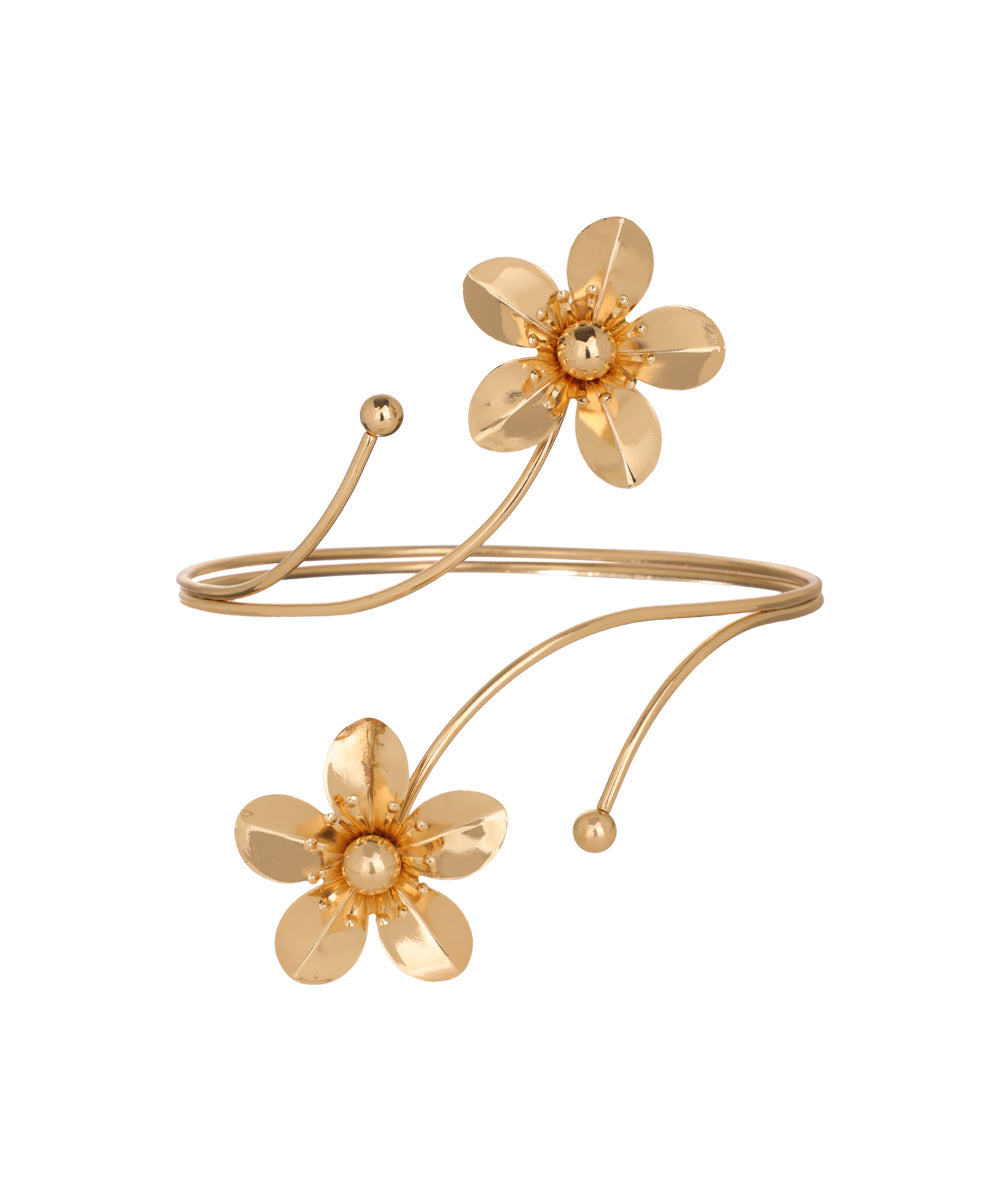 Floral Motif Arm Cuff | Stylika