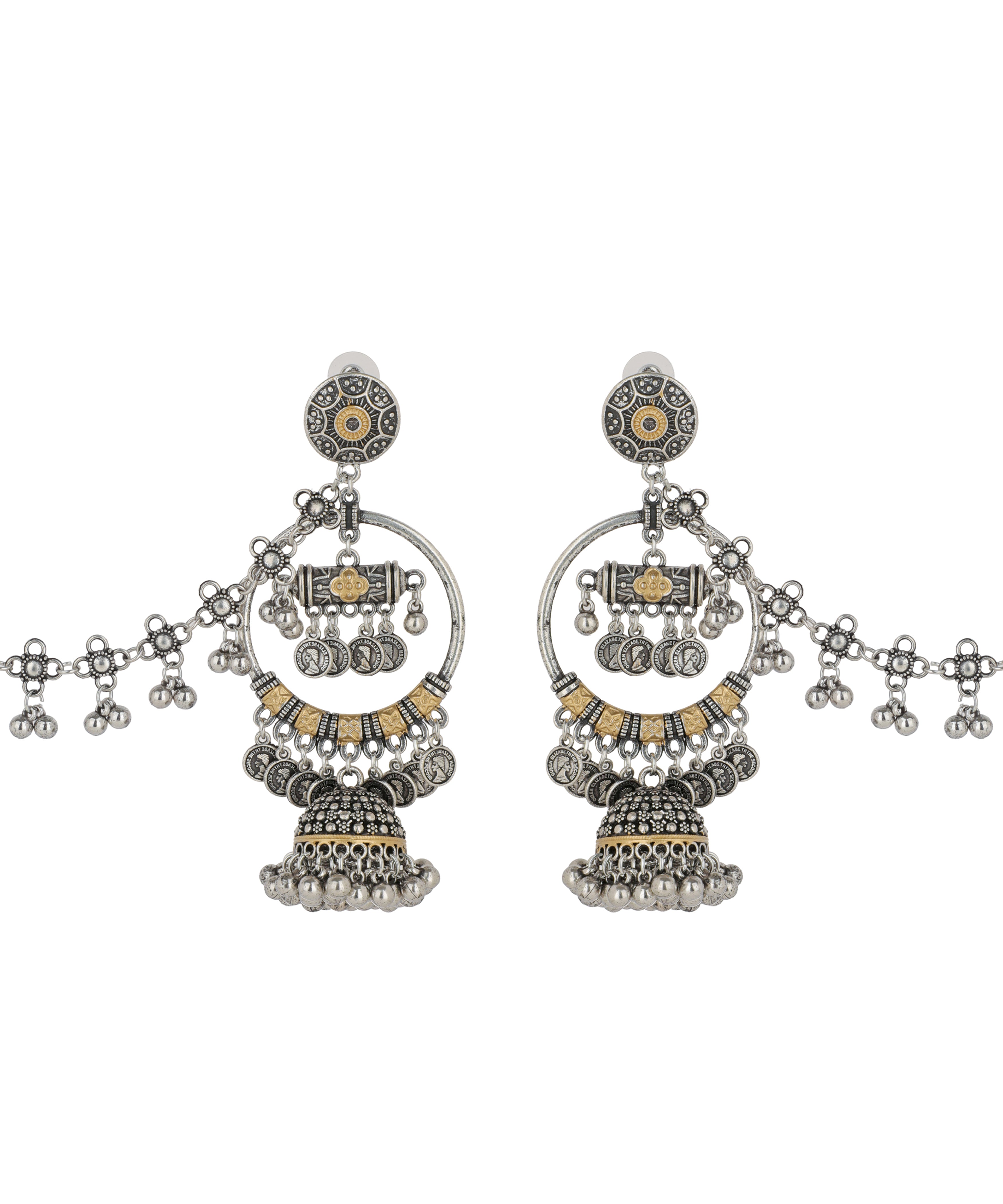 Jhumka Earrings with Ear Chain | Stylika