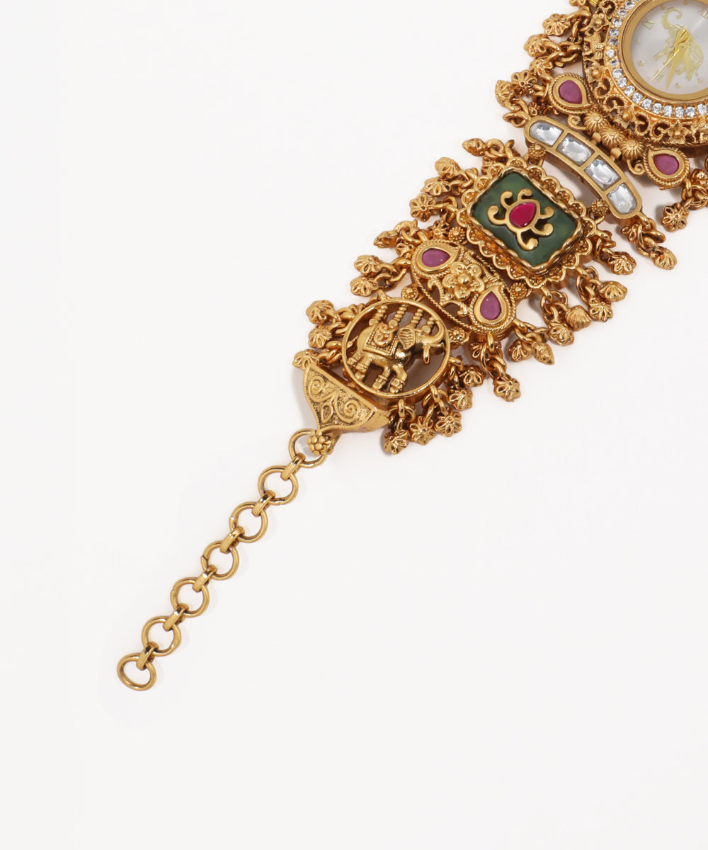 Ornate Heritage Bracelet Watch (Mint) | Stylika