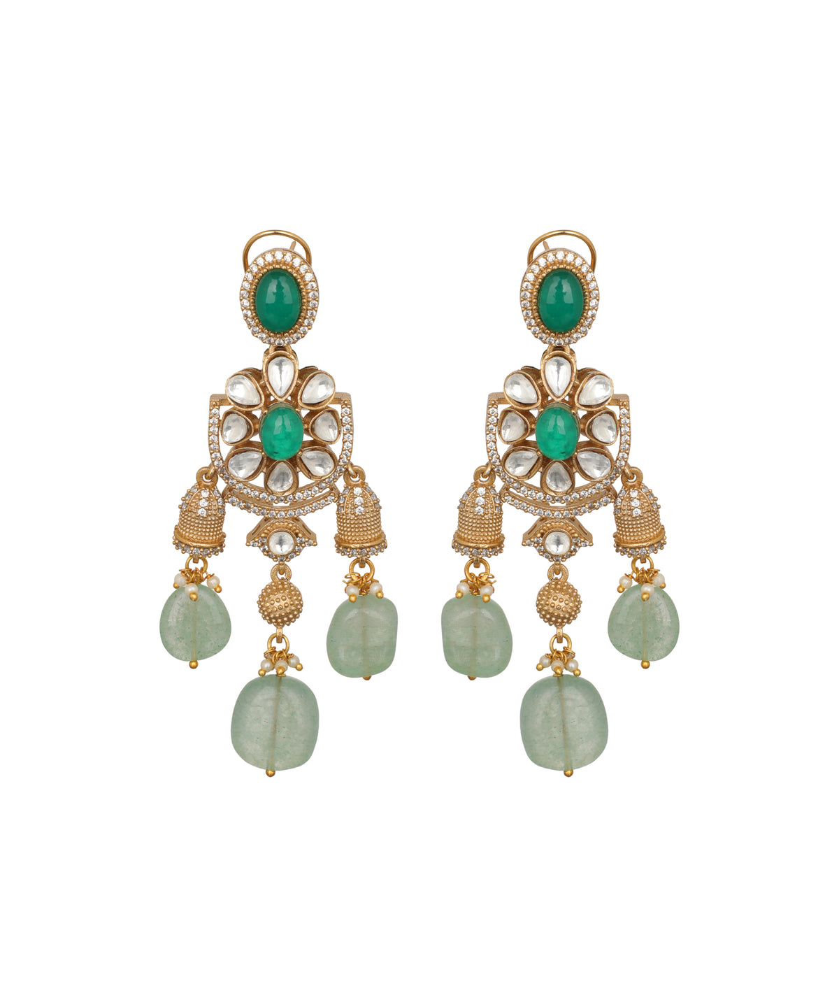Jhumka Ratna Triple Mala Necklace | Stylika