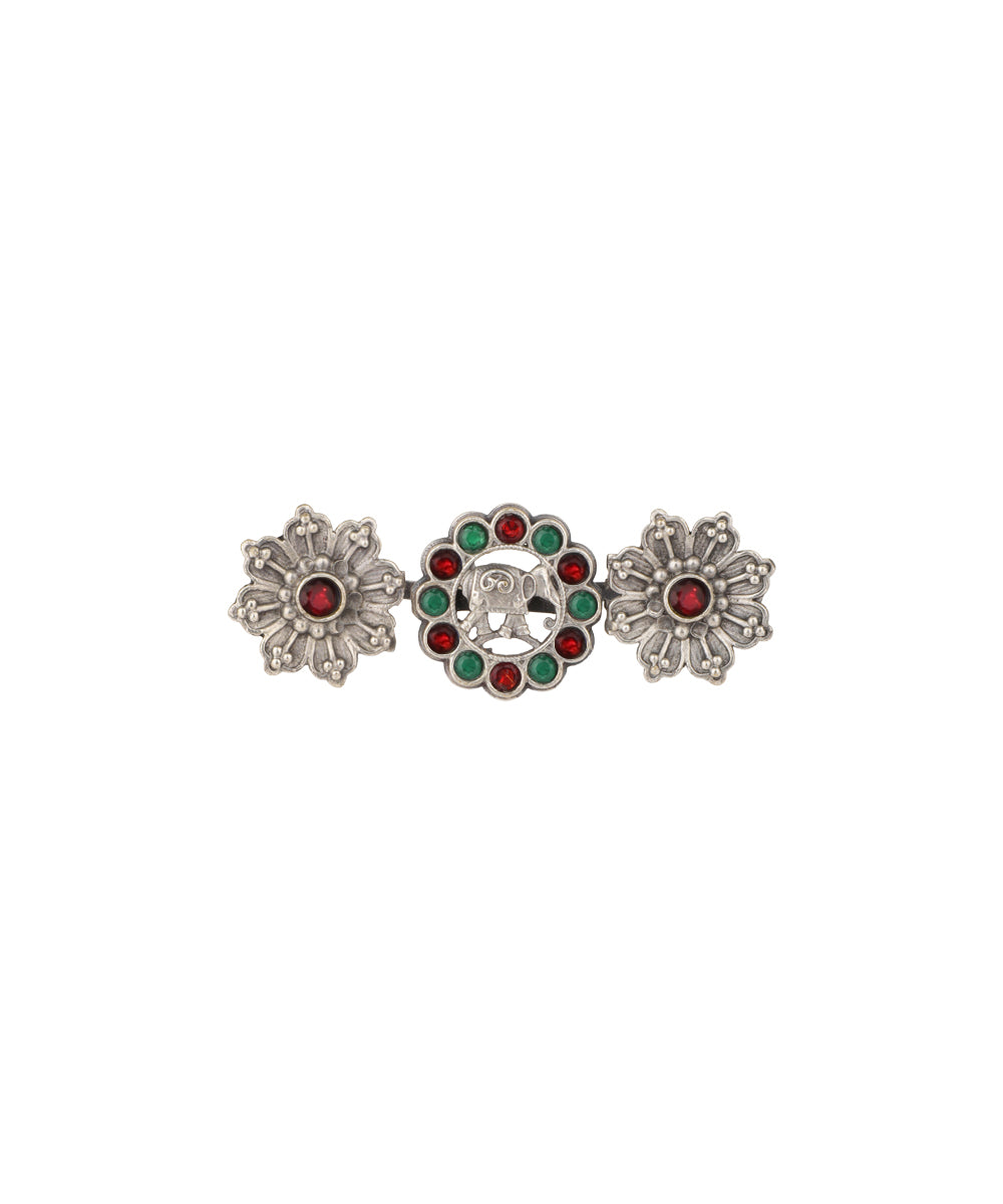Twin Lotus Medallion Trio Ring | Stylika