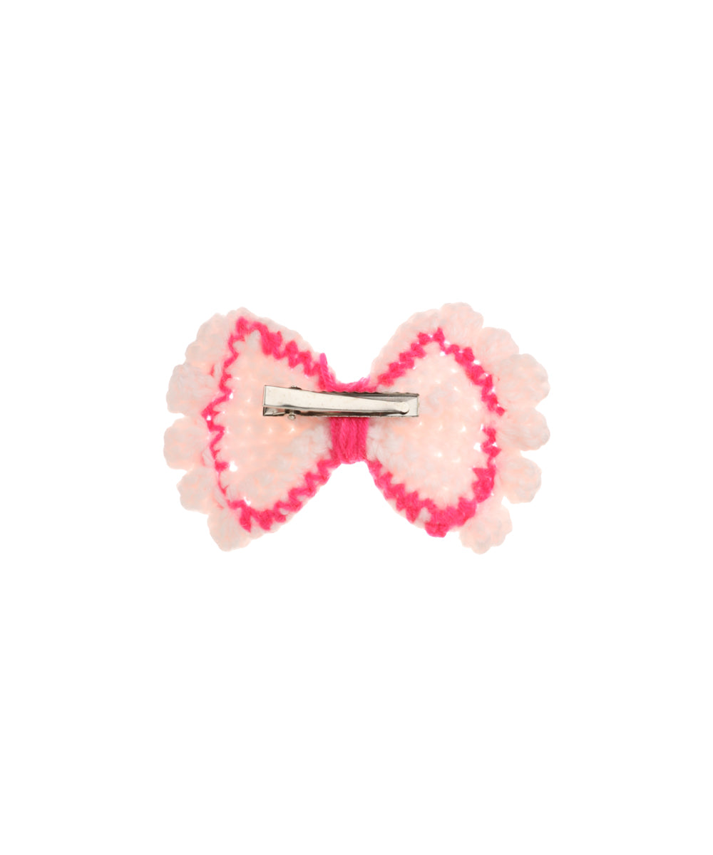 Patterned Bow Crochet Hair Clip | Stylika