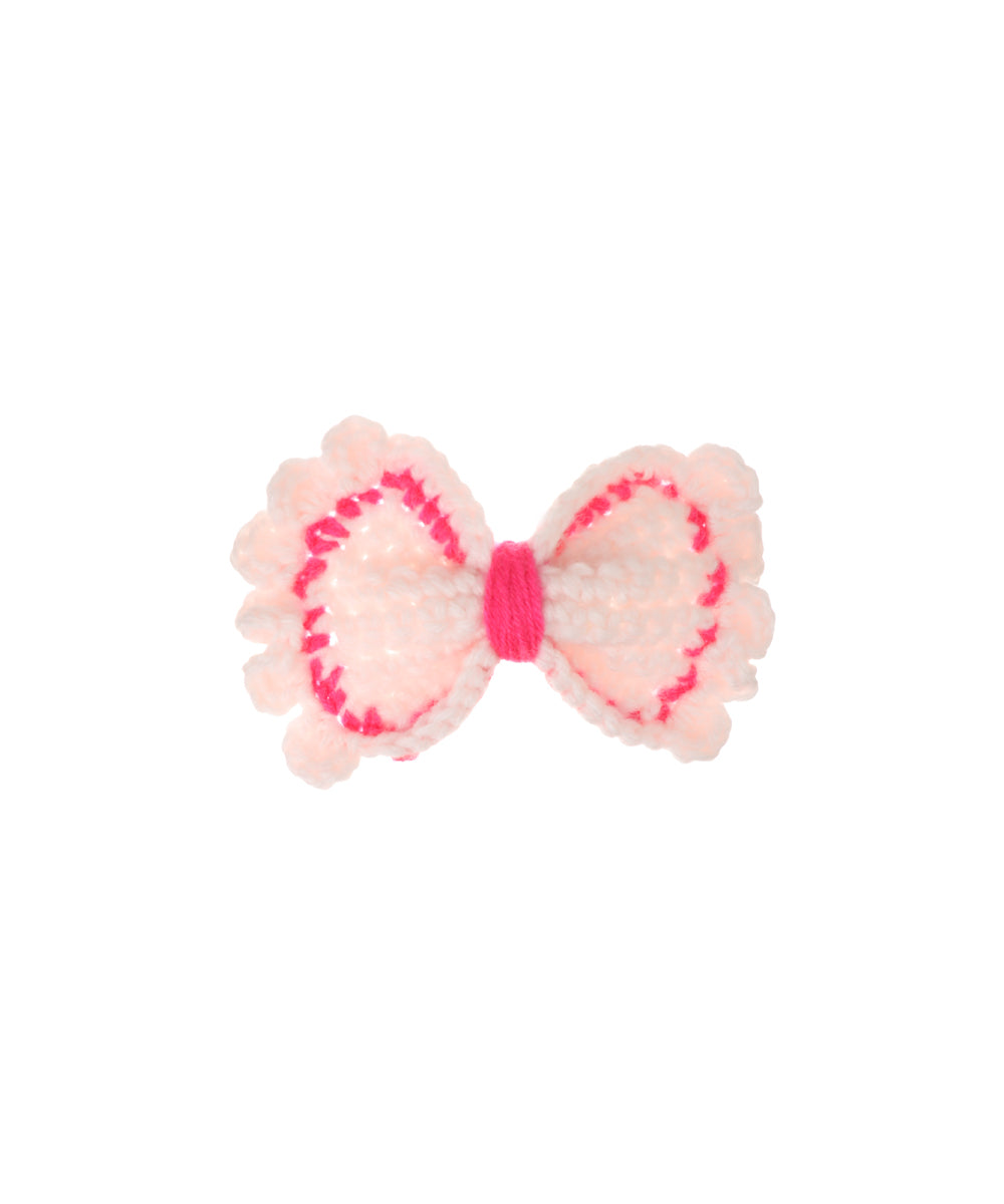 Patterned Bow Crochet Hair Clip | Stylika