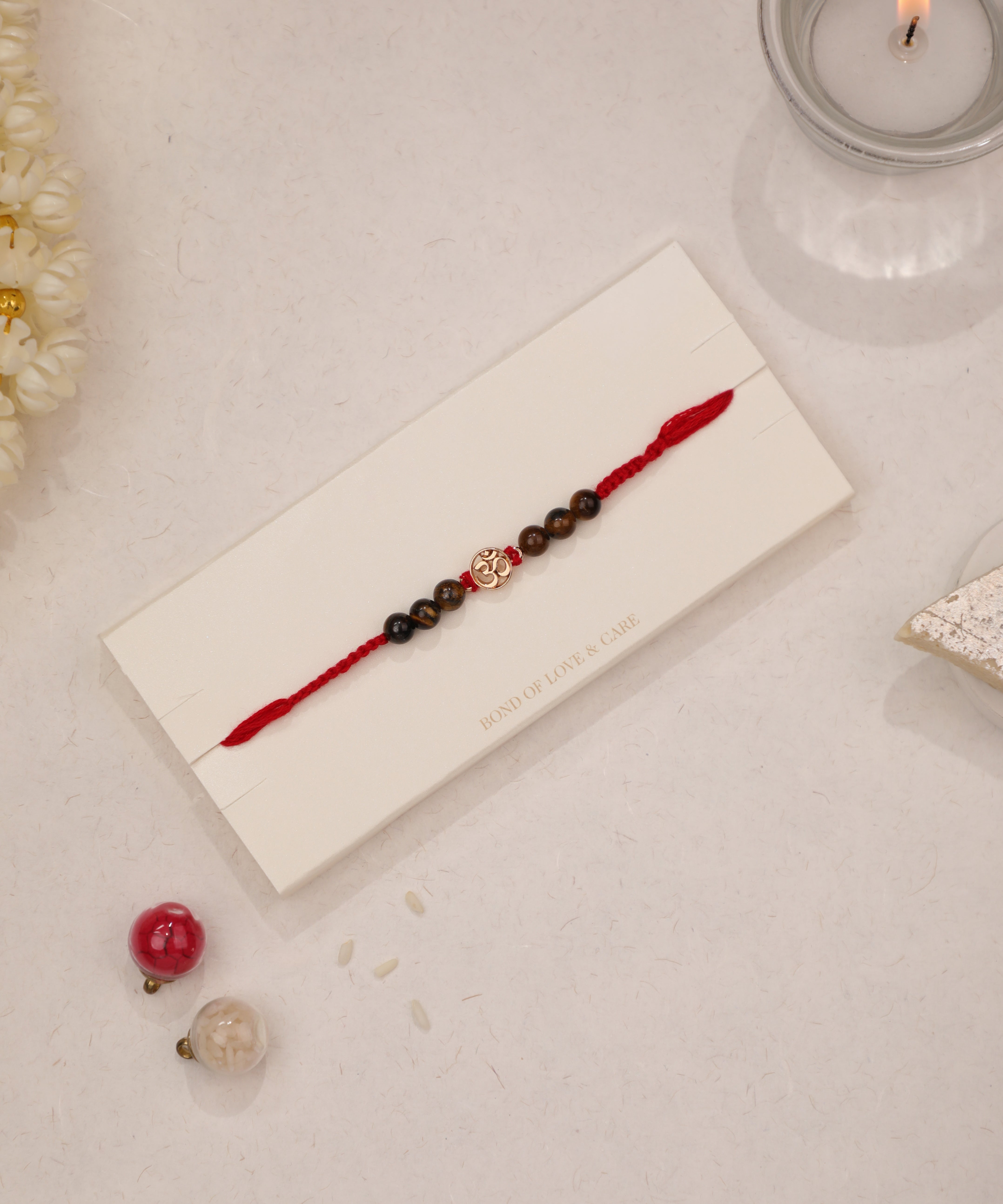 Symbolic Om Beaded Rakhi | Stylika
