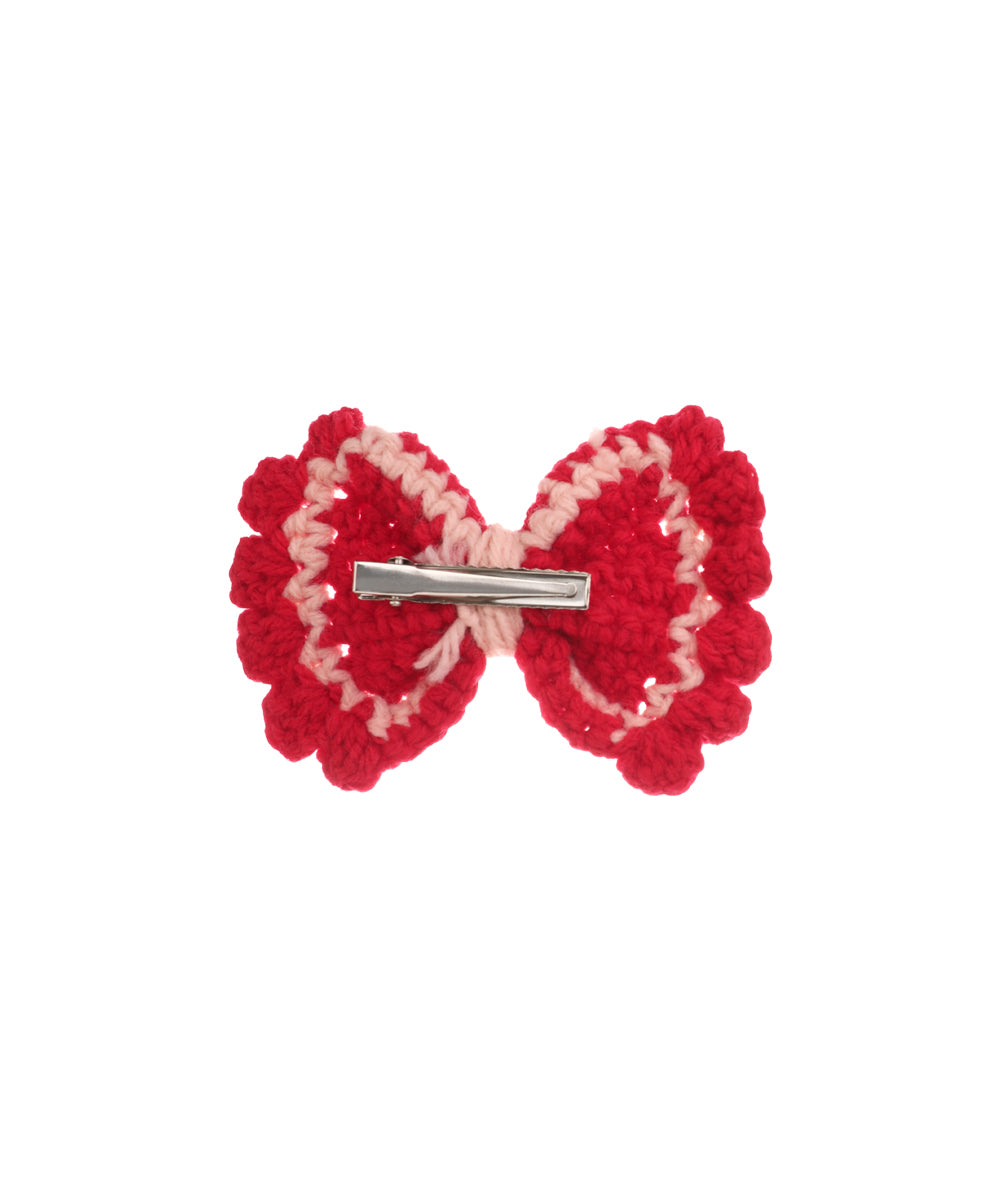 Patterned Bow Crochet Hair Clip | Stylika