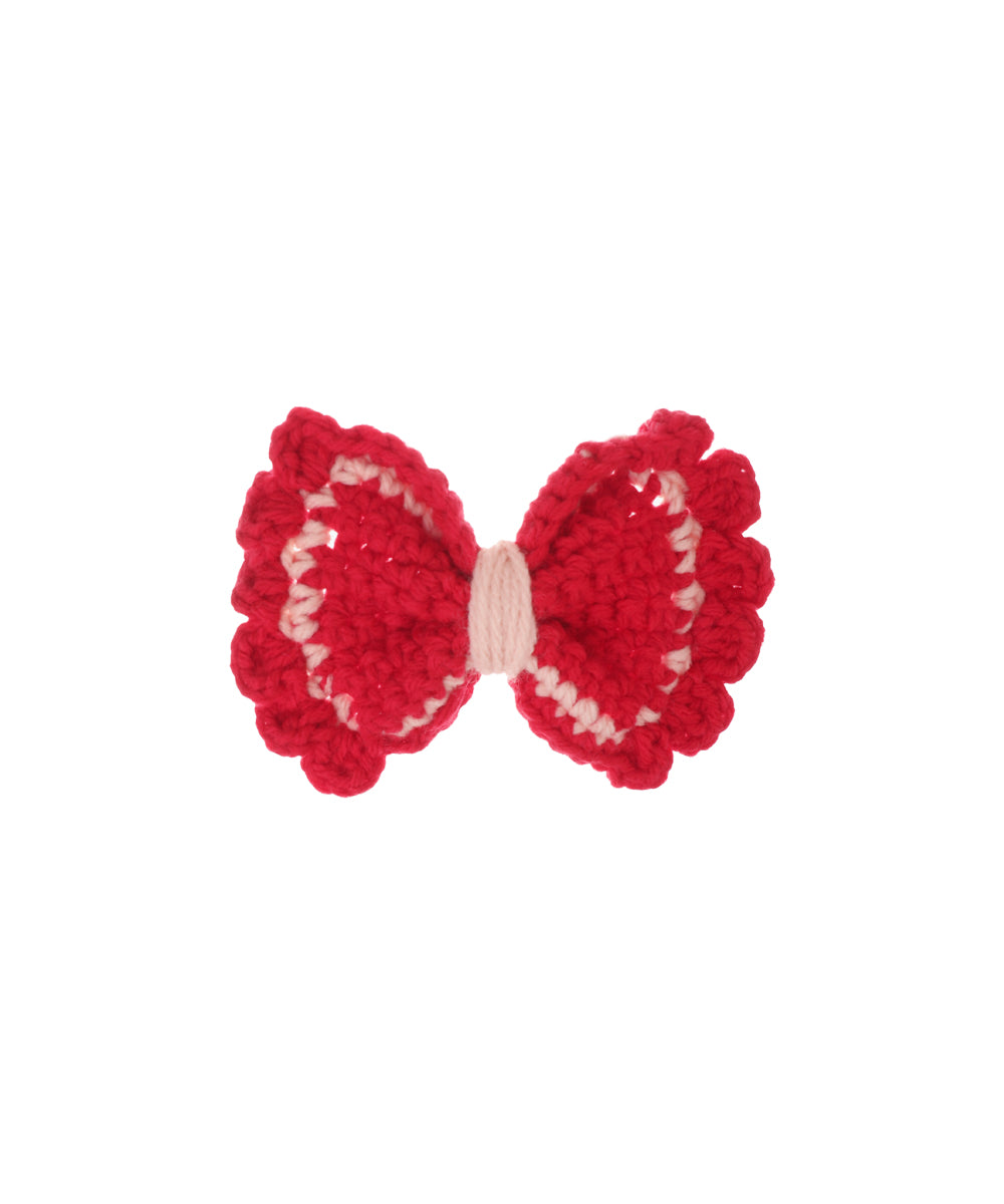Patterned Bow Crochet Hair Clip | Stylika