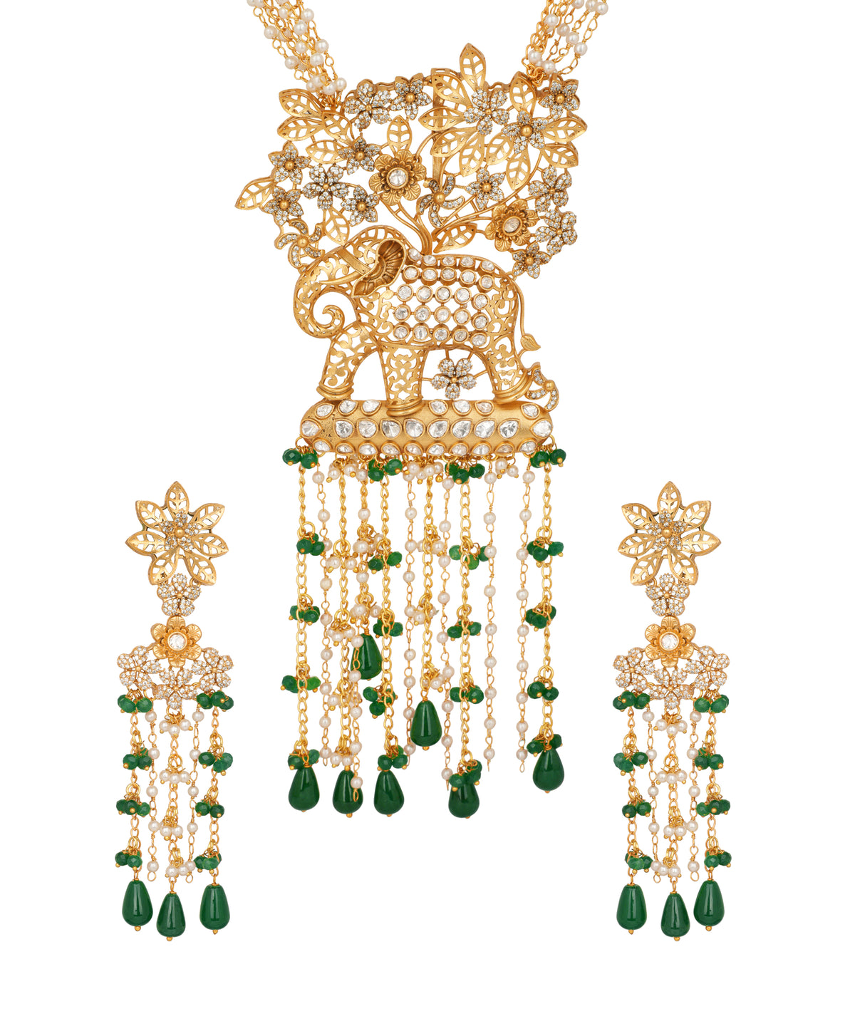 Elephant Gajvan Pendant Necklace | Stylika