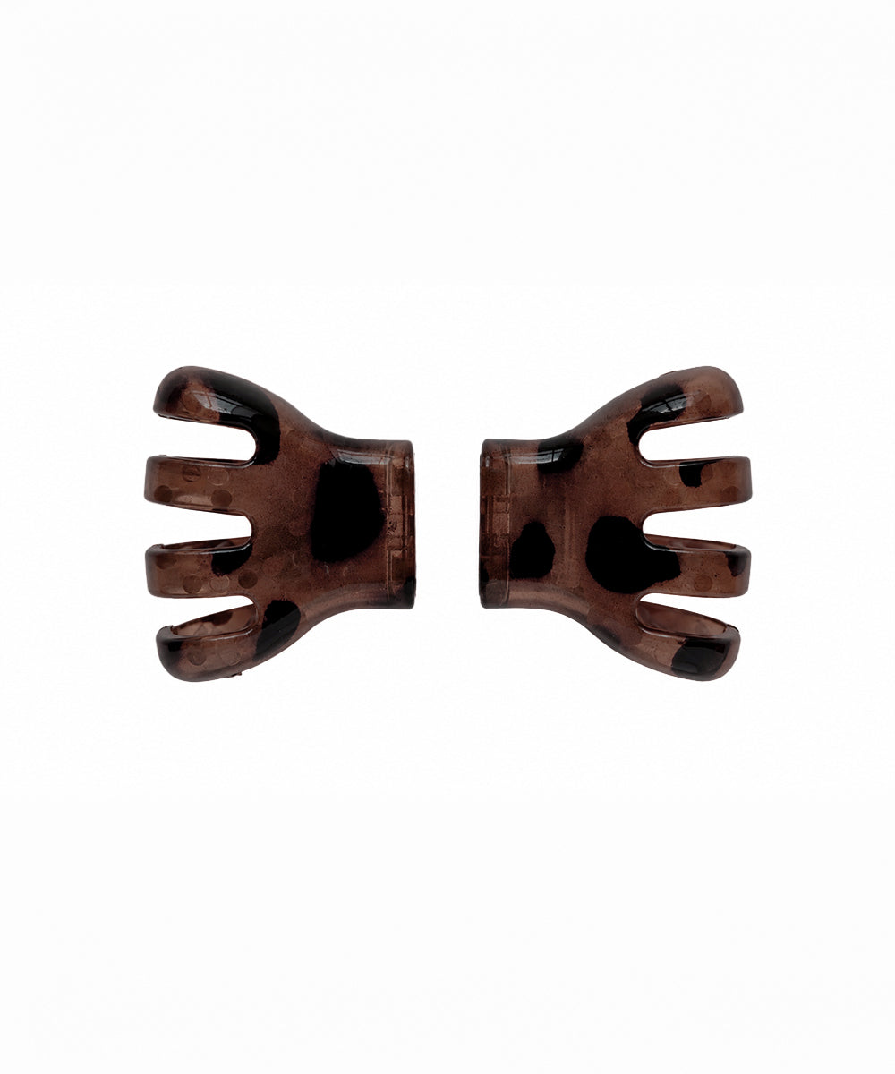 Brown Bow Magnetic Hair Clip | Stylika