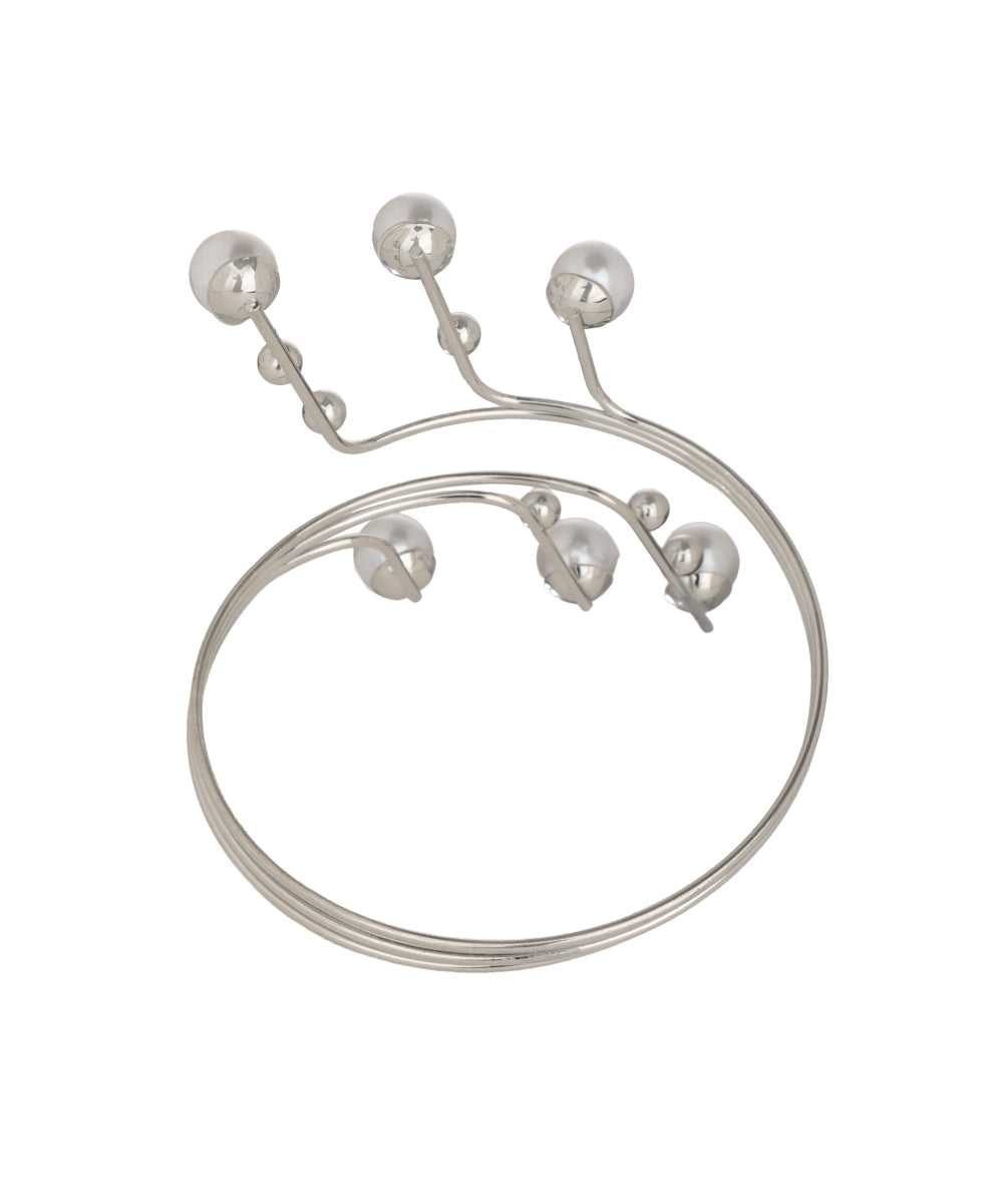 Minimalistic Pearl Branch Arm Cuff Accessory | Stylika