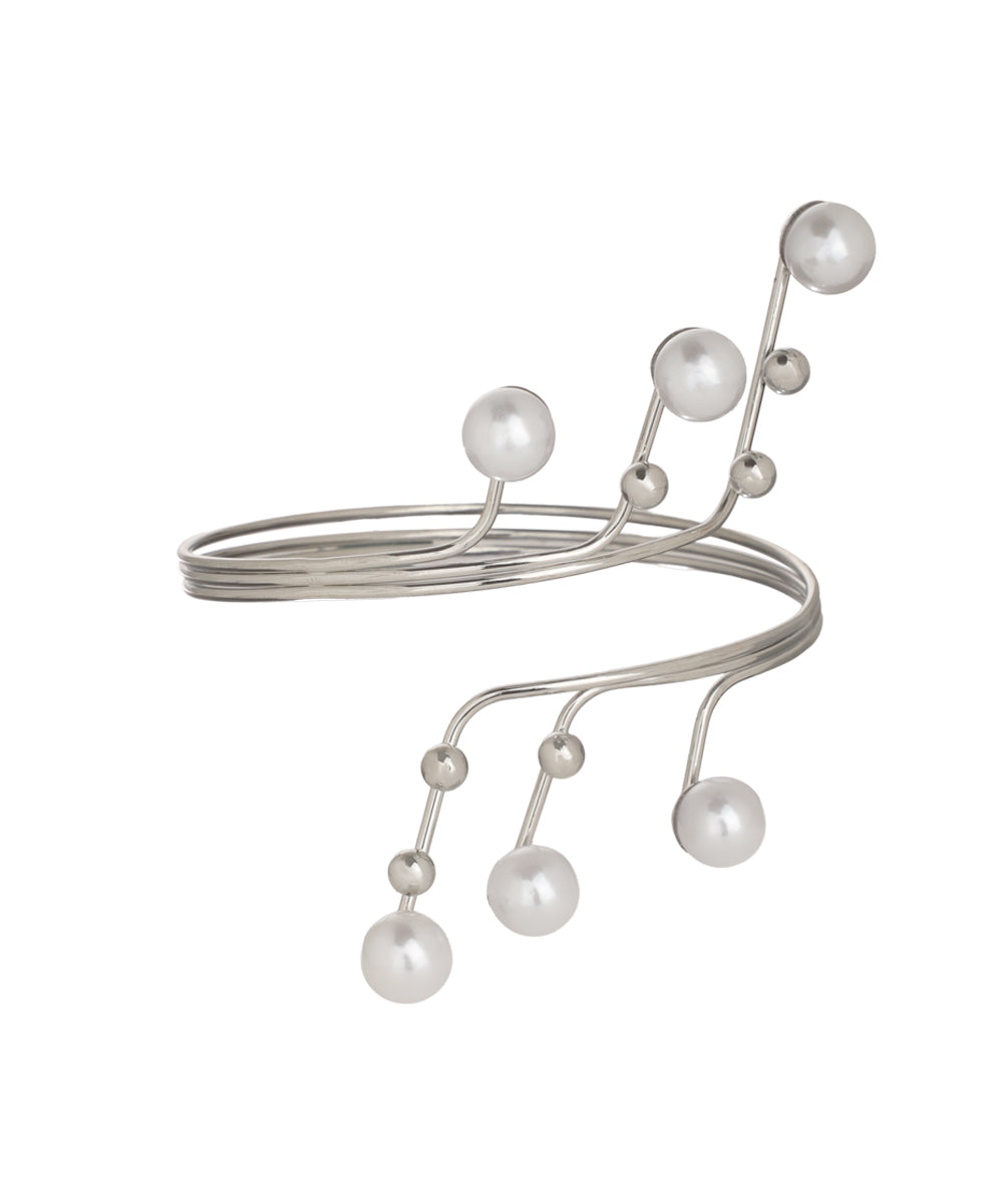 Minimalistic Pearl Branch Arm Cuff Accessory | Stylika