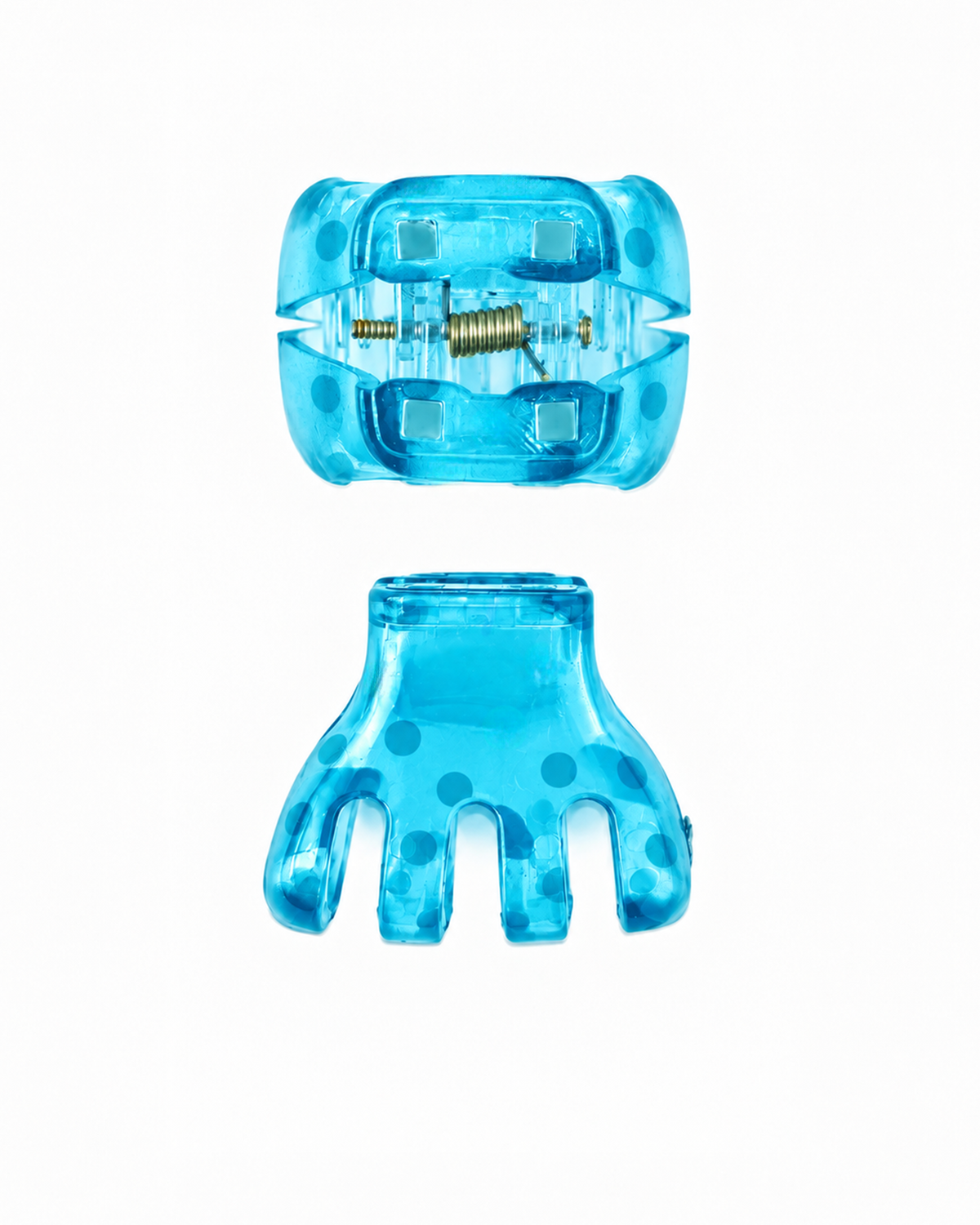 Aqua Blue Bow Magnetic Hair Clip | Stylika