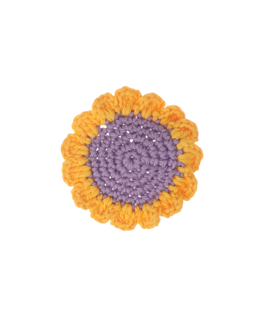 Artisan-Inspired Scalloped Two-Tone Crochet Hair Clip | Stylika