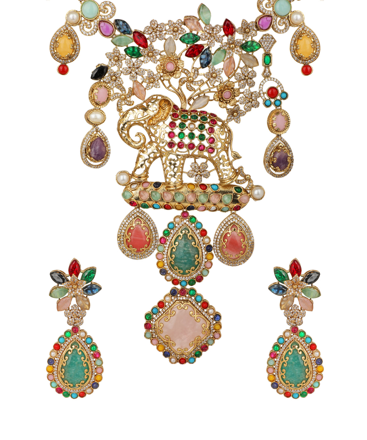 Elephant Pushpvan Necklace | Stylika