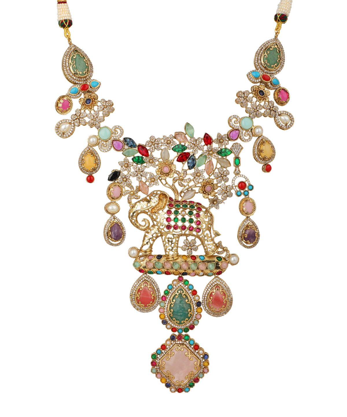 Elephant Pushpvan Necklace | Stylika