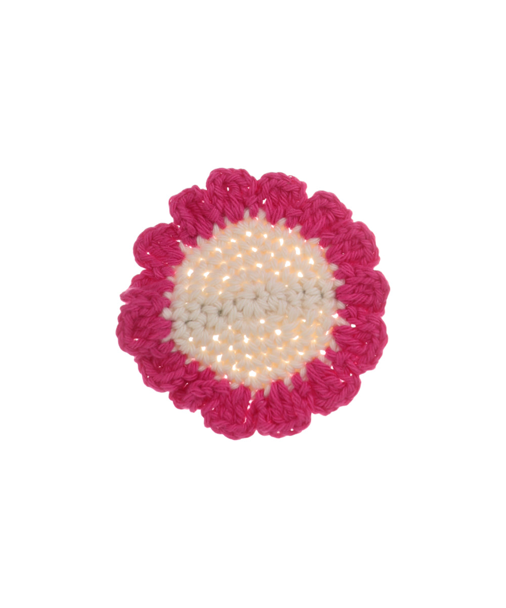 Artisan-Inspired Scalloped Two-Tone Crochet Hair Clip | Stylika