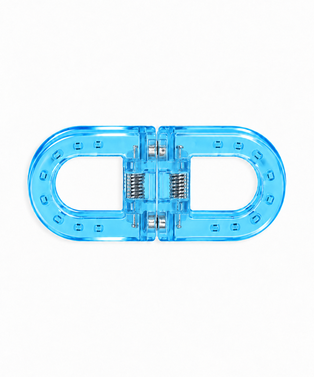 Aqua Blue D-shaped Magnetic Hair Clip | Stylika