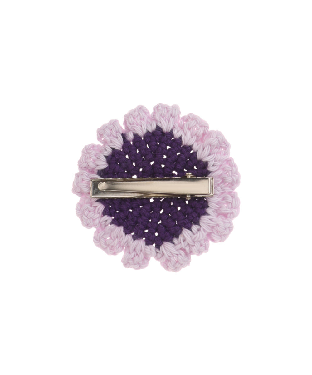 Artisan-Inspired Scalloped Two-Tone Crochet Hair Clip | Stylika
