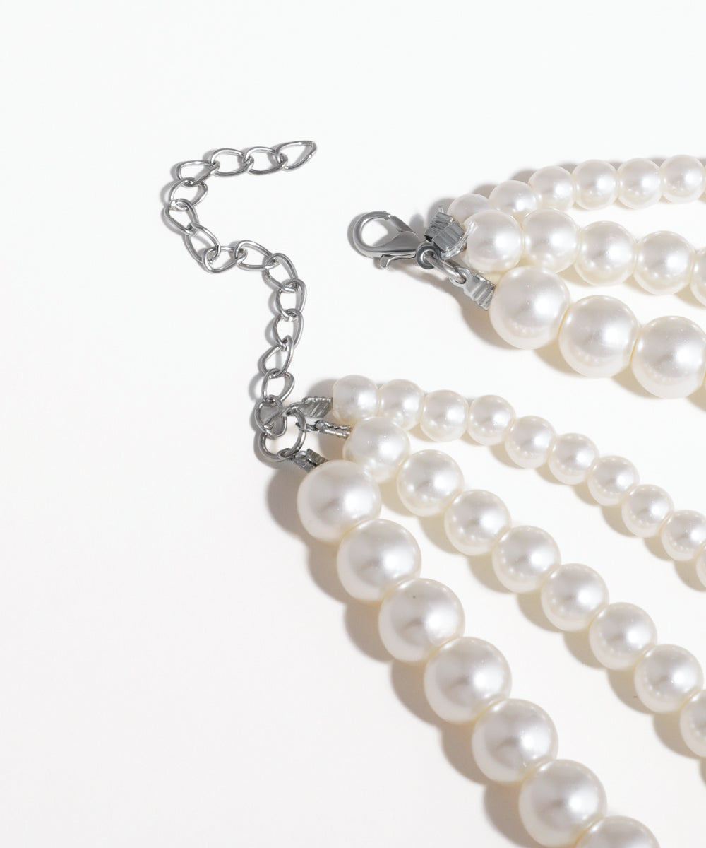 Classic Layered Graduated Strand Necklace | Stylika
