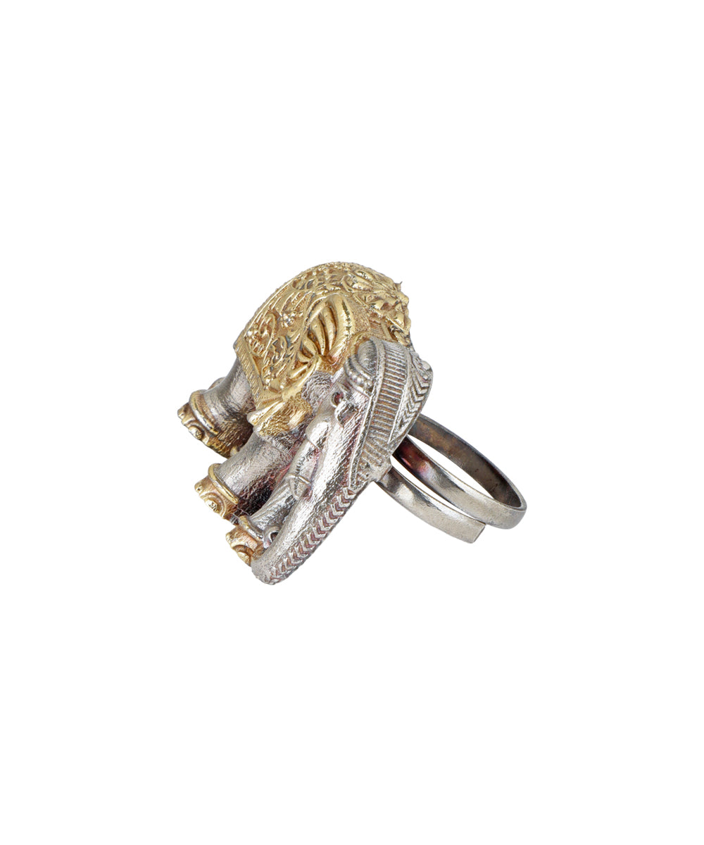 Elephant Motif Statement Ring | Stylika