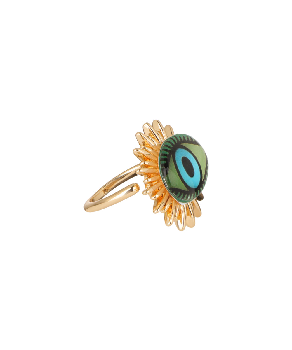 Sunburst Evil Eye Ring | Stylika