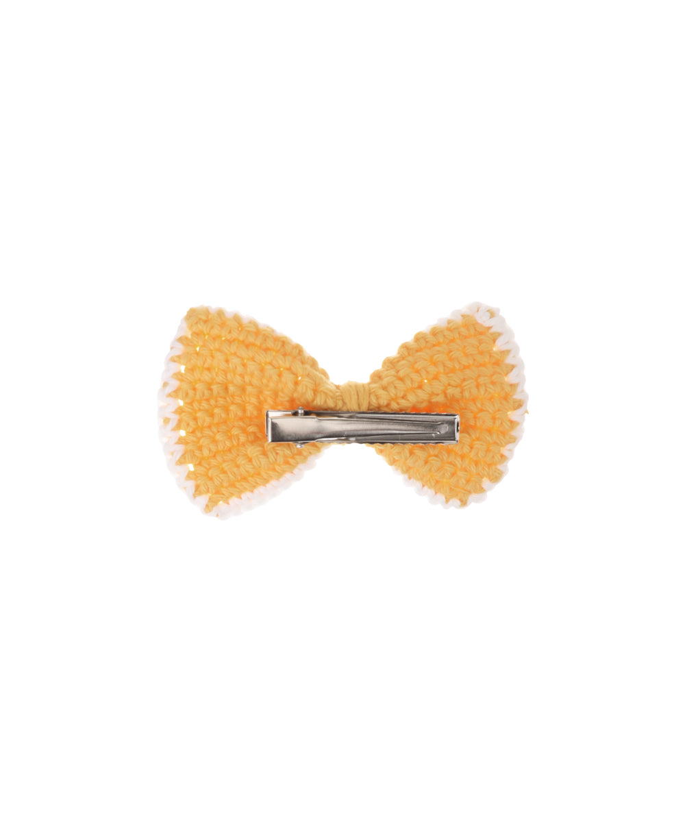 Soft Knit Bow Crochet Hair Clip | Stylika
