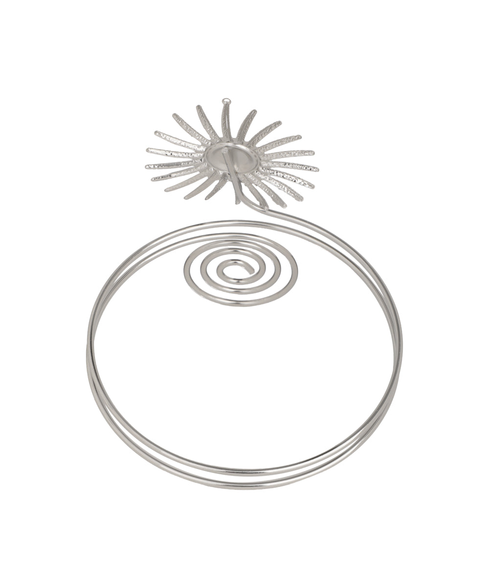 Sun Motif Spiral Arm Cuff | Stylika