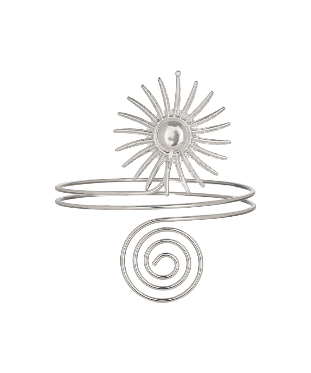 Sun Motif Spiral Arm Cuff | Stylika