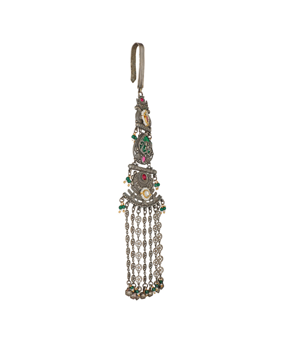 Tiered structure Oxidised Juda with delicate chain drops