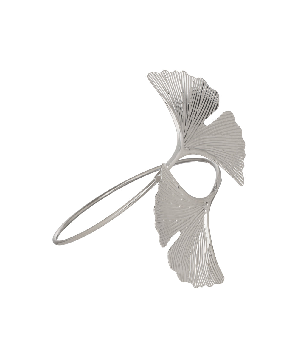 Ginkgo Leaf Motif Arm Cuff | Stylika