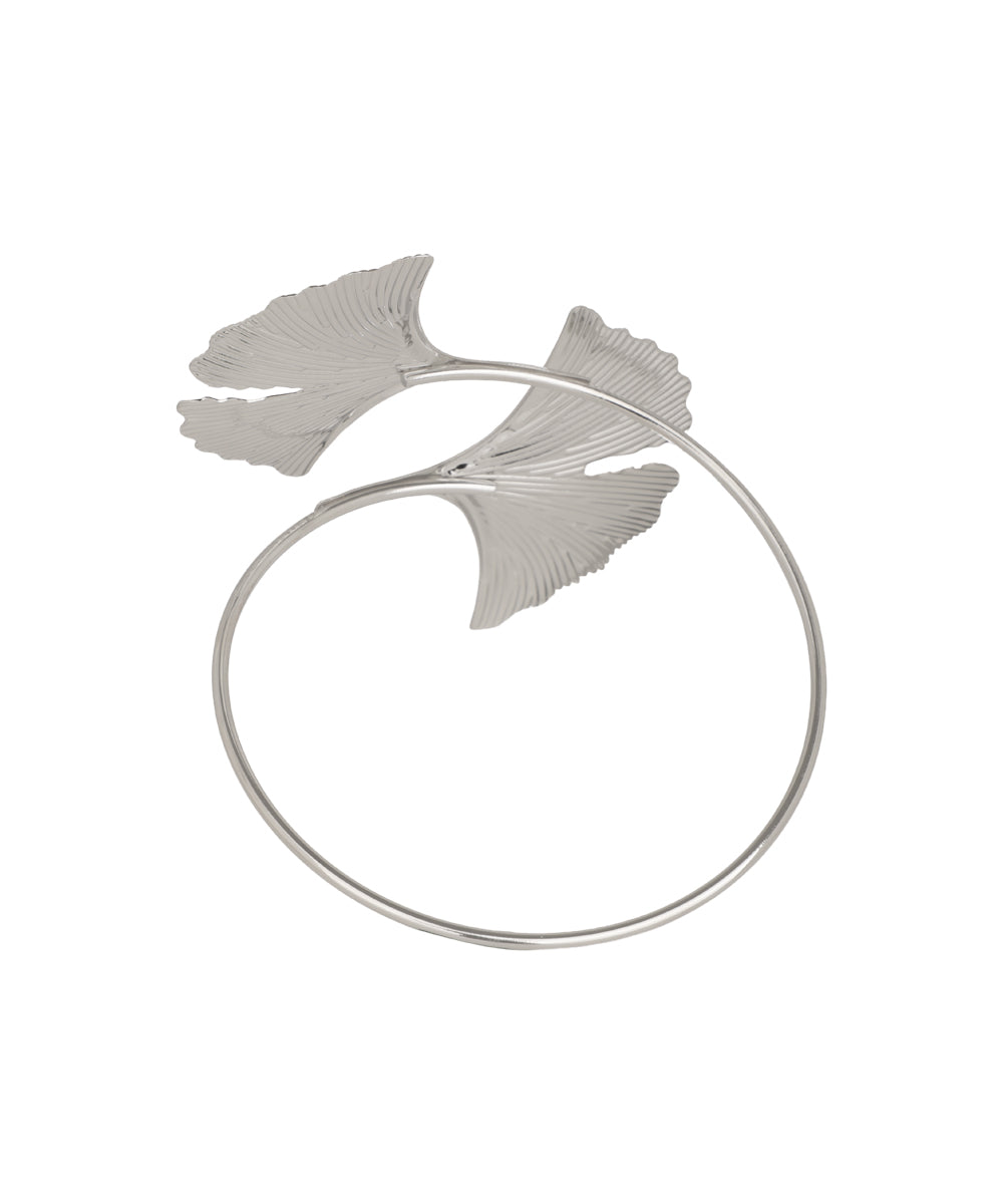 Ginkgo Leaf Motif Arm Cuff | Stylika
