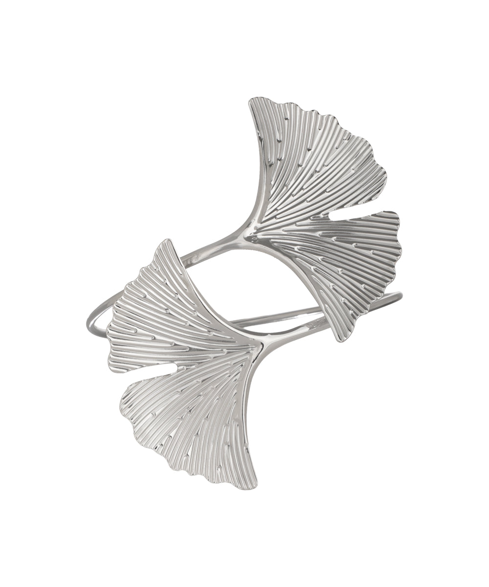 Ginkgo Leaf Motif Arm Cuff | Stylika