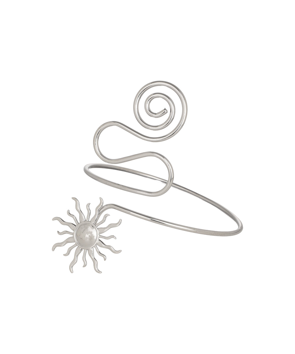 Spiral Sun Motif Arm Cuff | Stylika