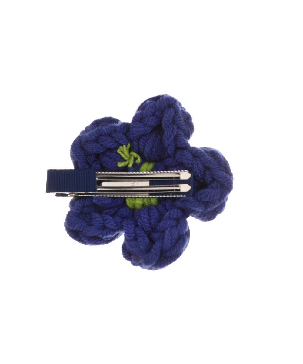 Chunky Floral Crochet Hair Clip | Stylika