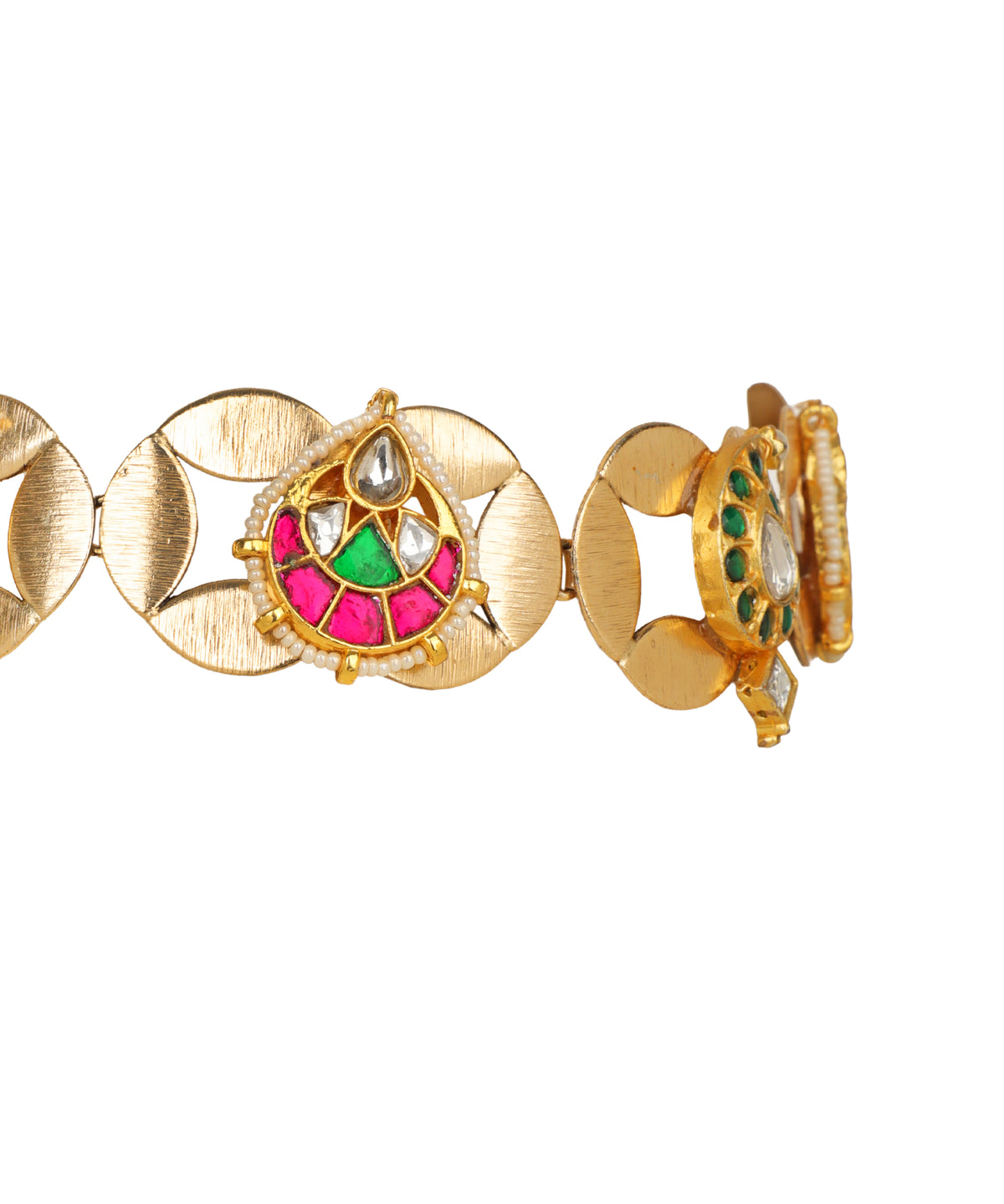 Chandrika Kundan Link Choker Necklace | Stylika