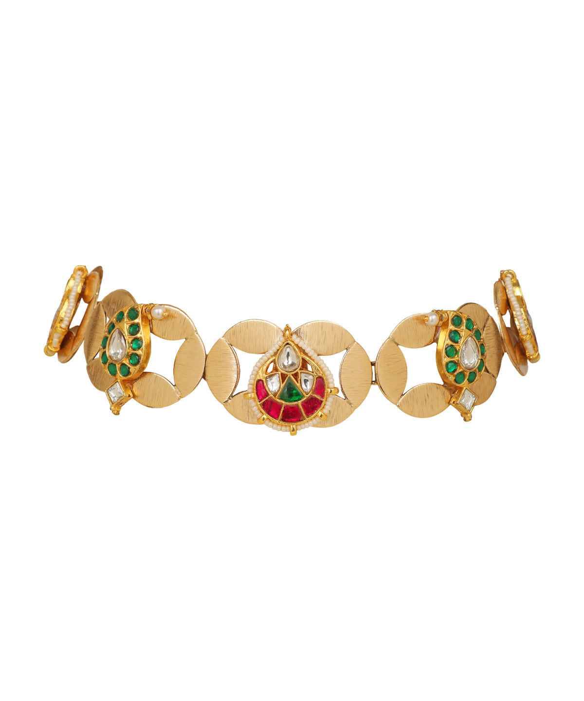 Chandrika Kundan Link Choker Necklace | Stylika