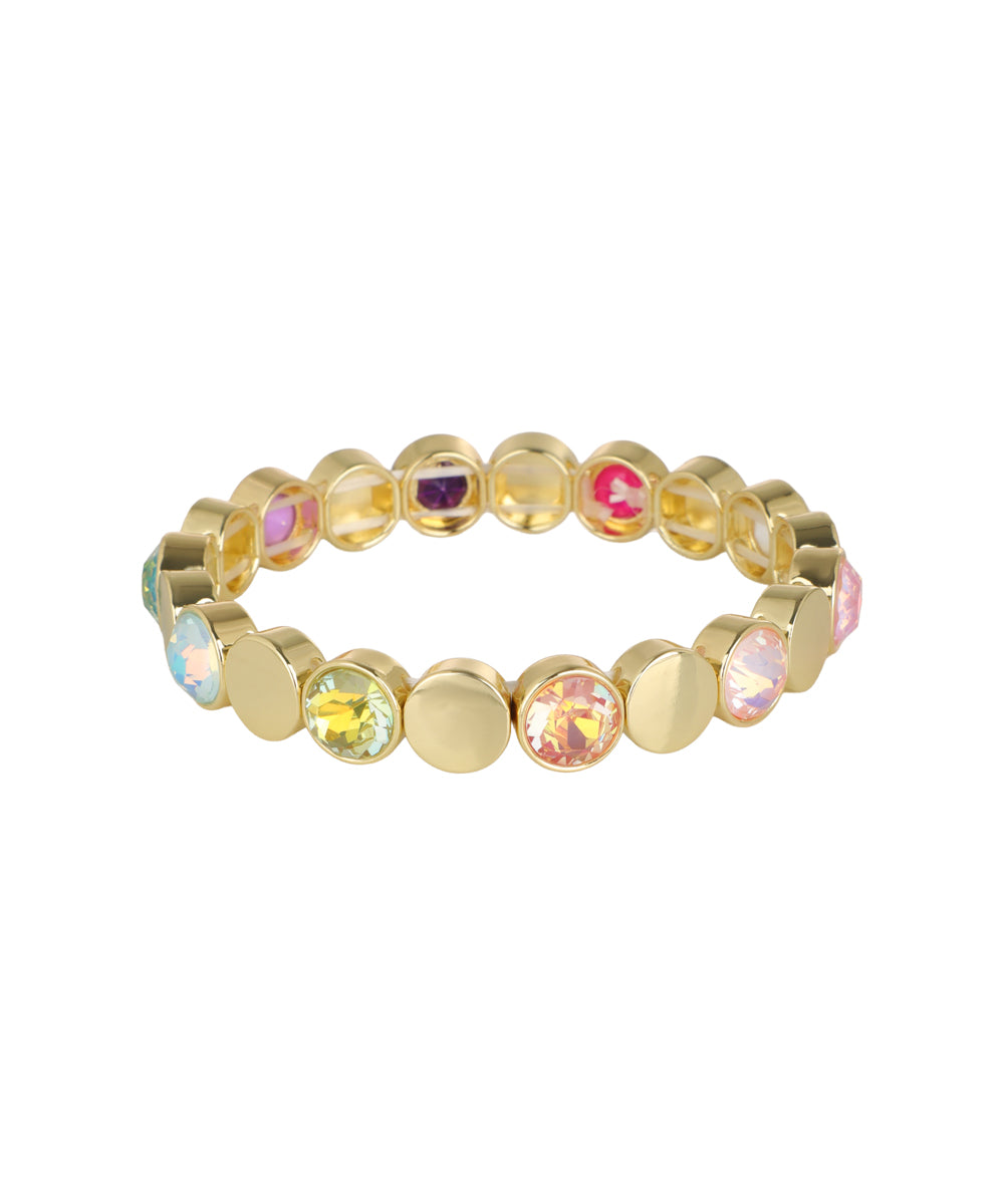 Bracelet detailed with alternating glass crystal motifs