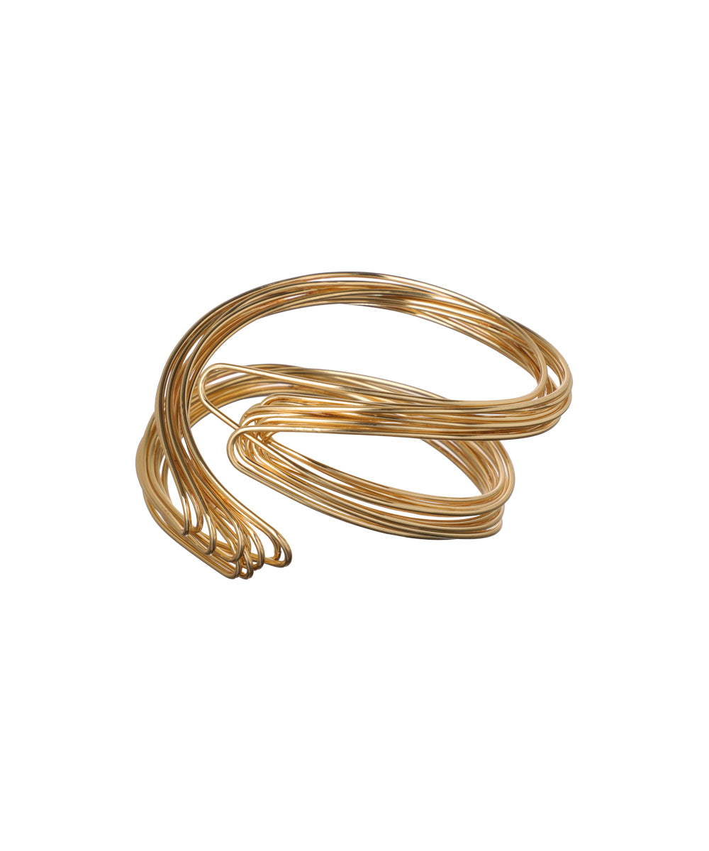 Abstract Wire Wrap Cuff Bangle Bracelet | Stylika