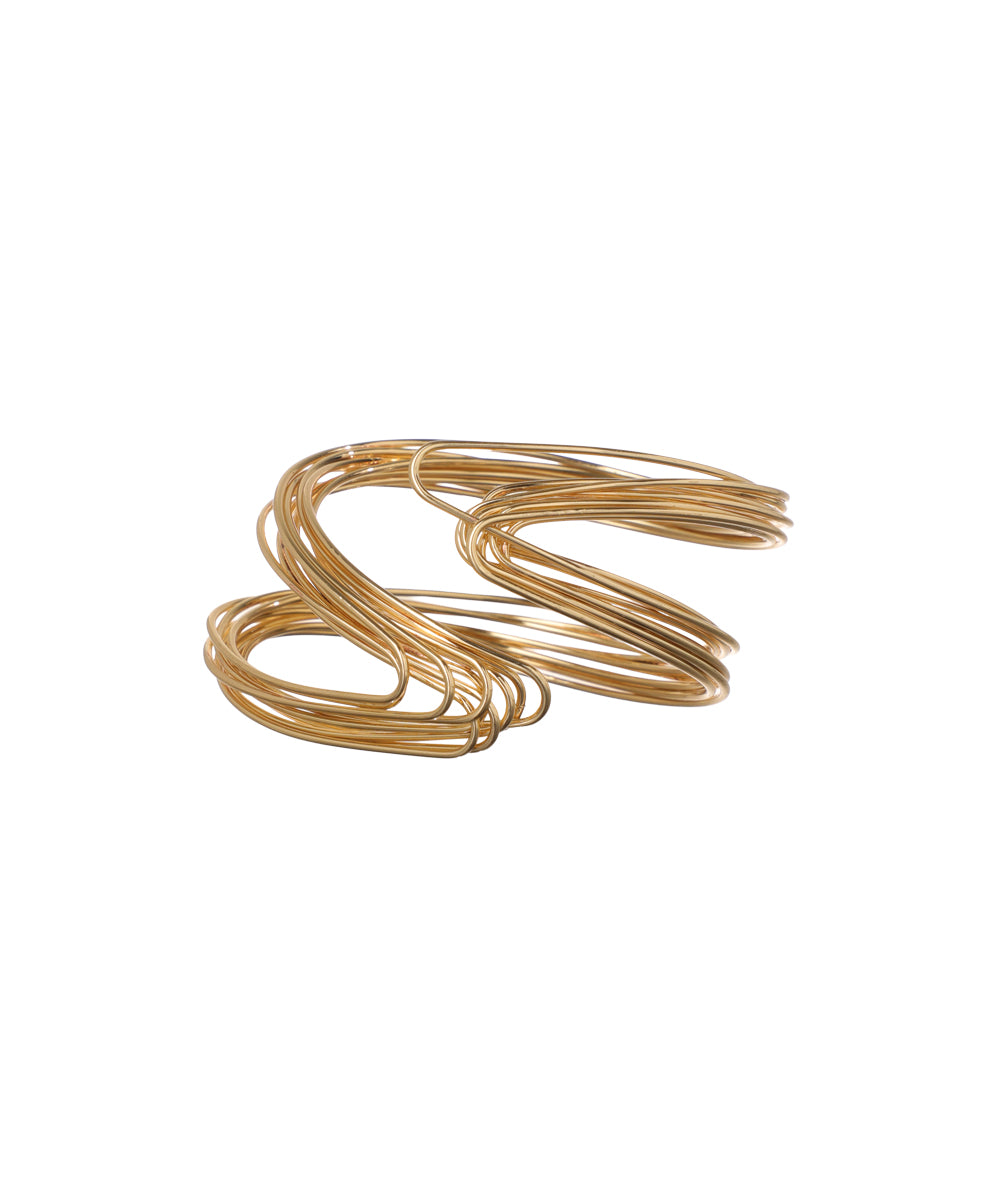 Abstract Wire Wrap Cuff Bangle Bracelet | Stylika