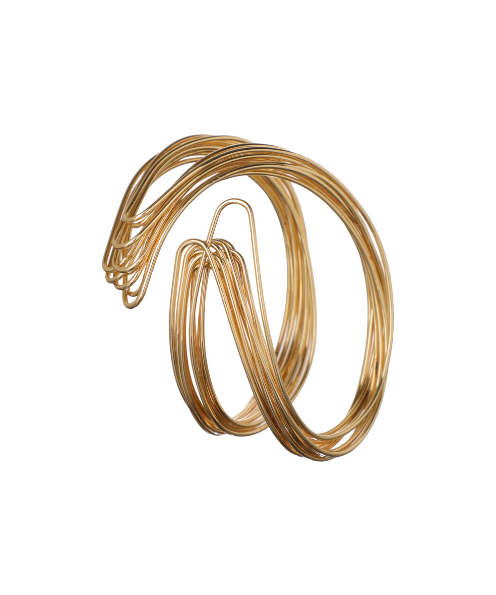Abstract Wire Wrap Cuff Bangle Bracelet | Stylika
