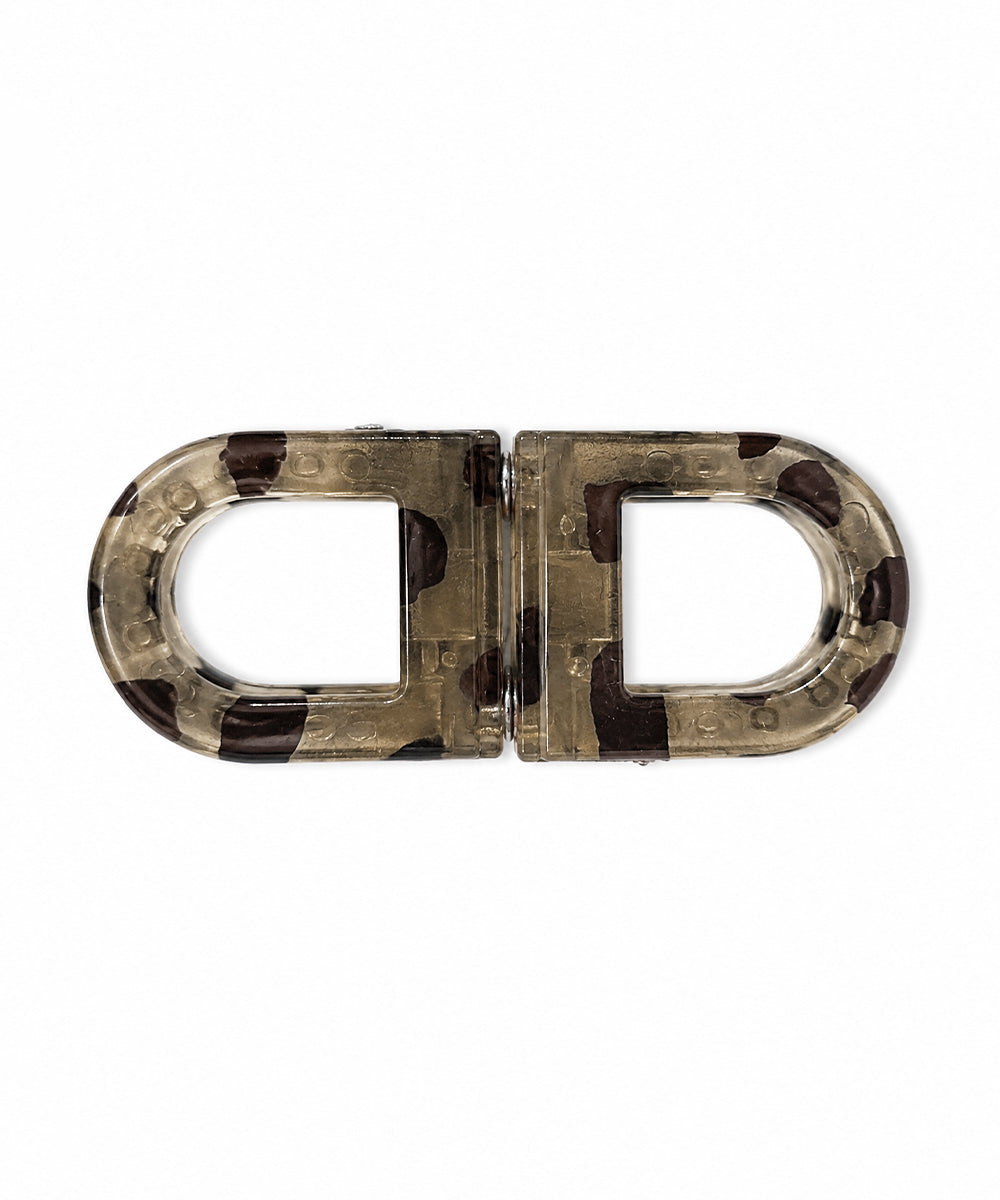 Charcoal D-shaped Magnetic Hair Clip | Stylika
