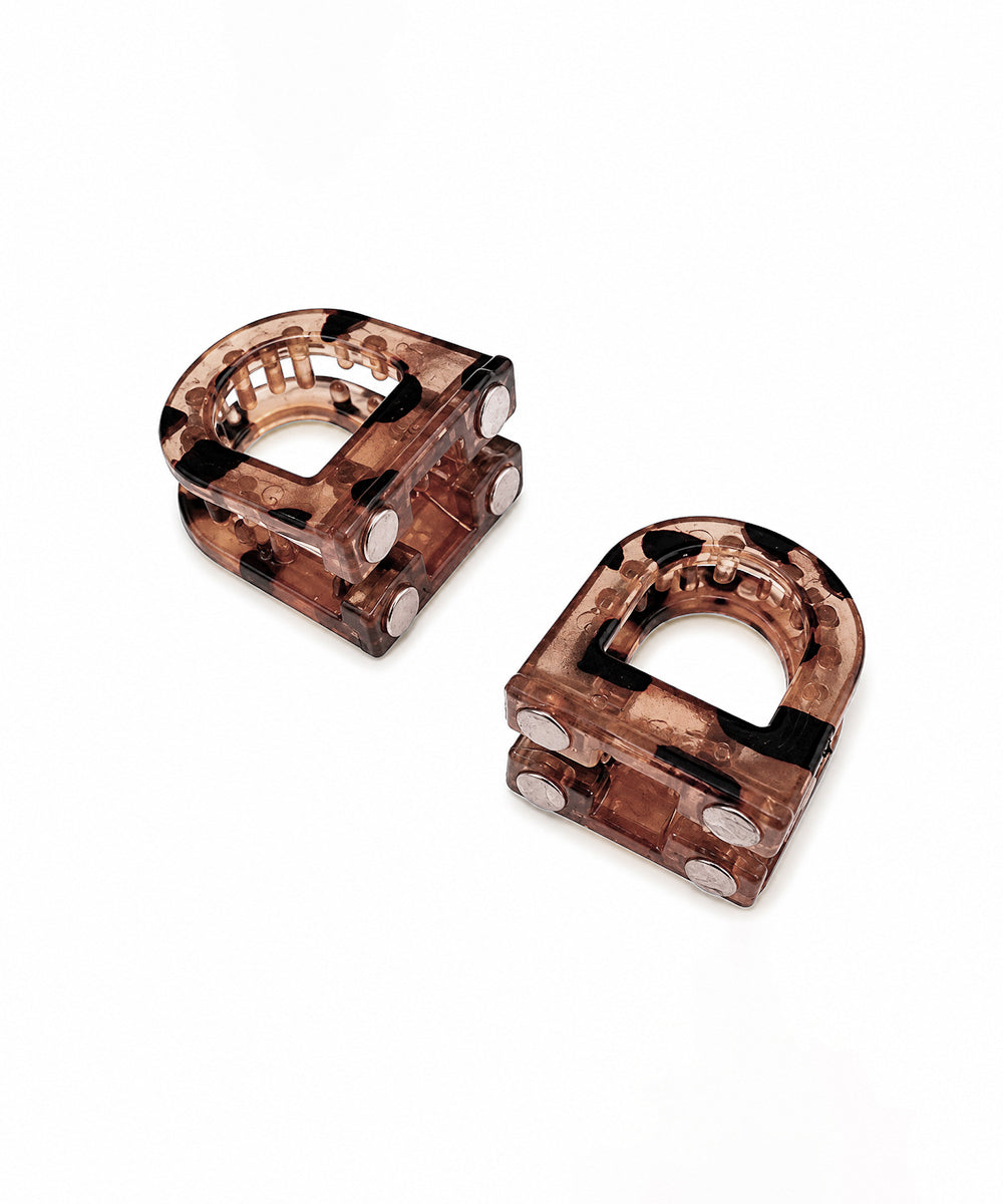 Copper D-shaped Magnetic Hair Clip | Stylika