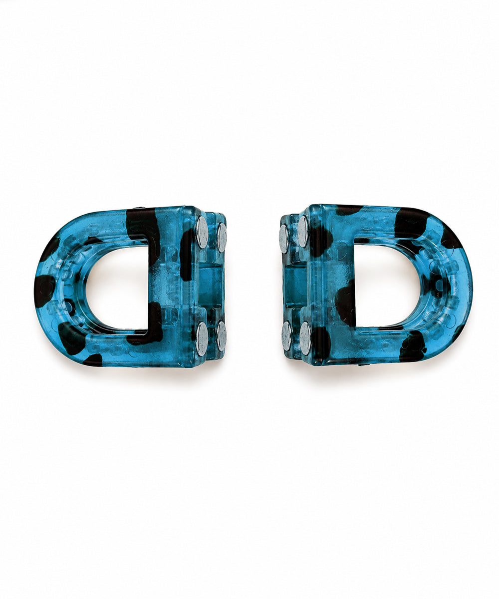 Teal D-shaped Magnetic Hair Clip | Stylika